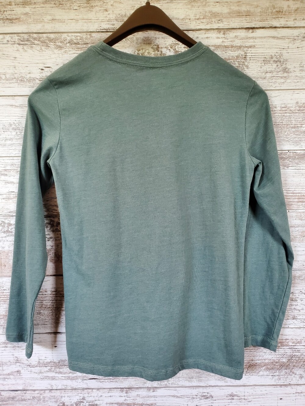 Eddie Bauer Bears Camping Hiking Long Sleeve Graphic T-Shirt Green  Unisex Youth - Picture 4 of 9